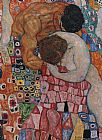 Gustav Klimt Canvas Paintings - Death and Life